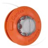 Cabezal Universal Metalica Acceso Para Desmalezadora Césped Naranja