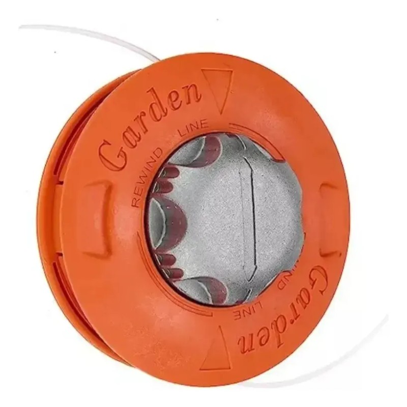 Cabezal Universal Metalica Acceso Para Desmalezadora Césped Naranja