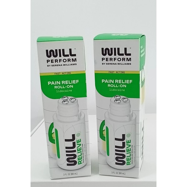 WILL Relieve Pain Relief Massage Roll On 3 oz Full