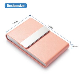 FACATH Business Card Holder, Cxpsk-Pink, Elegant