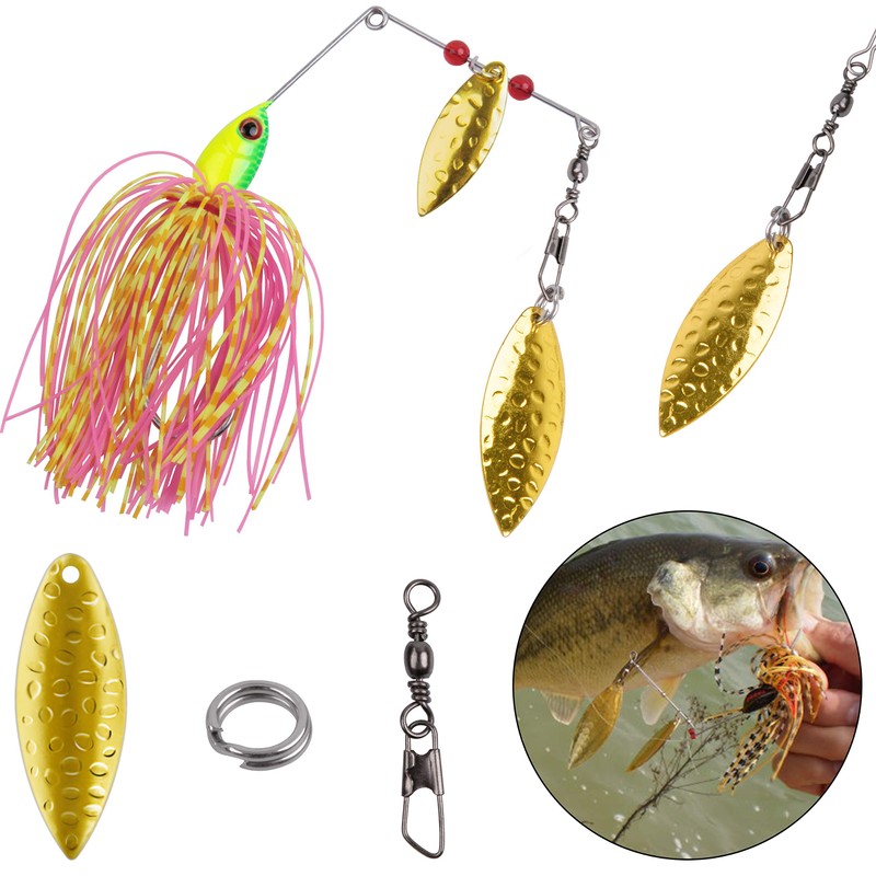 Colorado Blades Fishing Spinner Making Kit Willow Blades for DIY