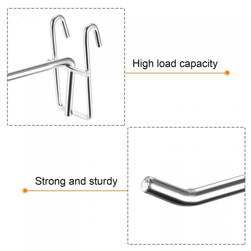 sourcing map Grid Wall Display Hooks Store Garage Storage Wall