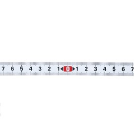 Aluminum Alloy Silver Self-Adhesive Measuring Tape, Sticky Ruler Measure for, Woodworking, Saw, (from Middle) 110-0-110mm/Width 15mm, (1pcs)