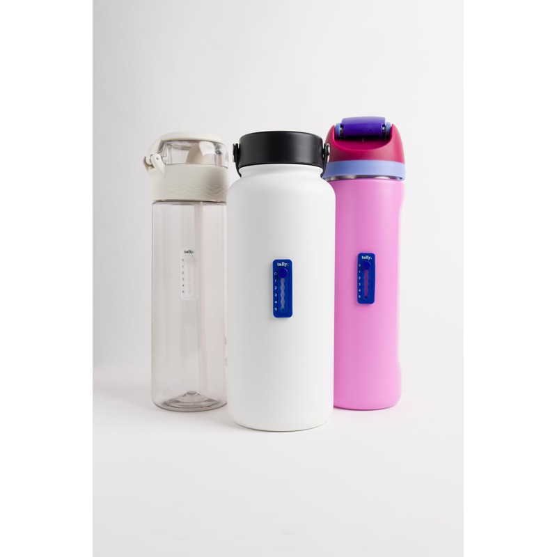 Tally Silicone Hydration Tracker (Adhesive Tracking Accessory adheres to Any