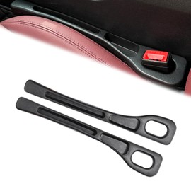 2 Pcs fKiZanthene Car Seat Gap Filler Organizer, Black Car Seat Gap Filler, Universal Non-Slip Protector to Stop Items Falling Between Seats