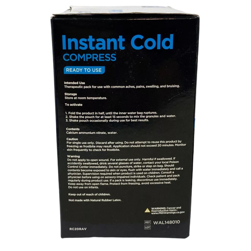 Equate Instant Cold Compress Ready to Use 2 Boxes (4