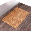 Home+Solutions Bamboo Tile Step-Out Bath Mat, 18"x30"