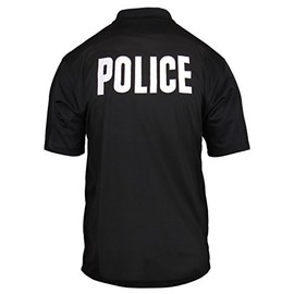 Rothco Moisture Wicking Public Safety Polo Shirt, Emblem : Police, Large
