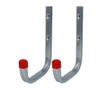 2 x 150mm Large Storage Wall Hooks 85kg Galvanised Steel,