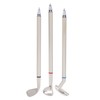 Mini Desktop Zinc Alloy Golf Bag Pen Holder with Lawn