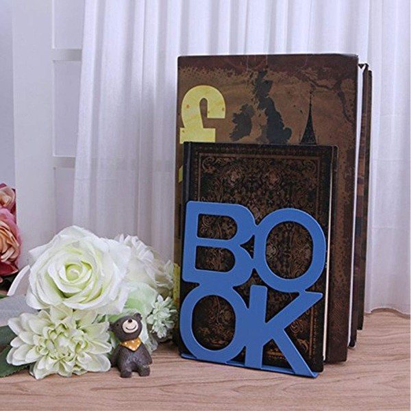 L Shaped Metal Bookends Heavy Duty Bookends Stand Desk Organizer