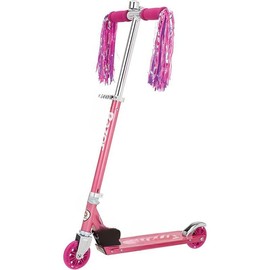 Kids Kick Scooter Lightweight Foldable cool  scooter wheel kick scooter mph max speed widen anti-slip deck light-up wheel - Colour: Sweet Pea