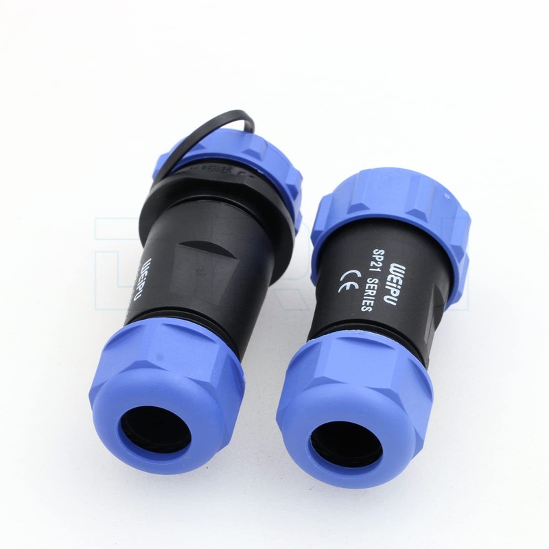 DRRI Weipu SP21 Inline 7 Pin Threaded Coupler Waterproof IP68