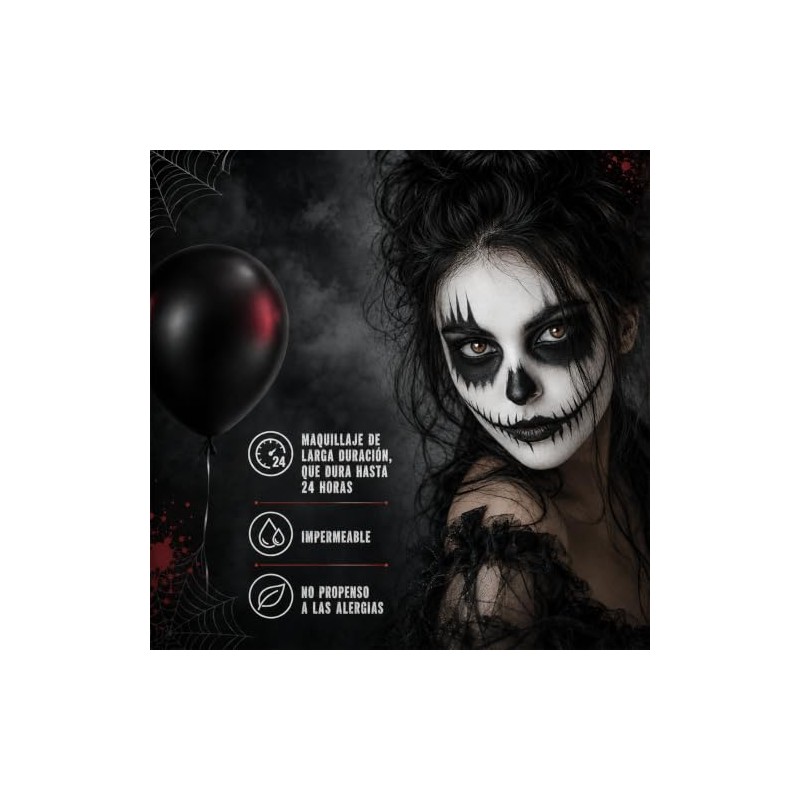 2PCS Pintura Cara, Pintura Corporal de Cara, Pintacaritas Base Agua
