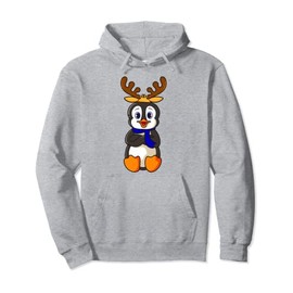 Christmas reindeer costume, children's penguin Pullover Hoodie