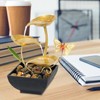 Tabletop Fountain Small Circulating Water Ornaments Indoor Waterfall for Office