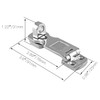 Bonsicoky 2Pcs Marine Grade 316 Stainless Steel Door Hasps, 3