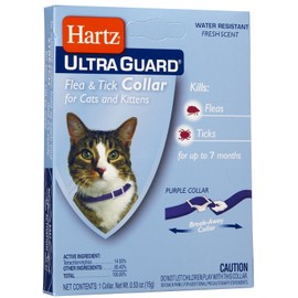 Hartz UltraGuard Purple Flea & Tick Collar for Cats and Kittens - 7 Month Protection