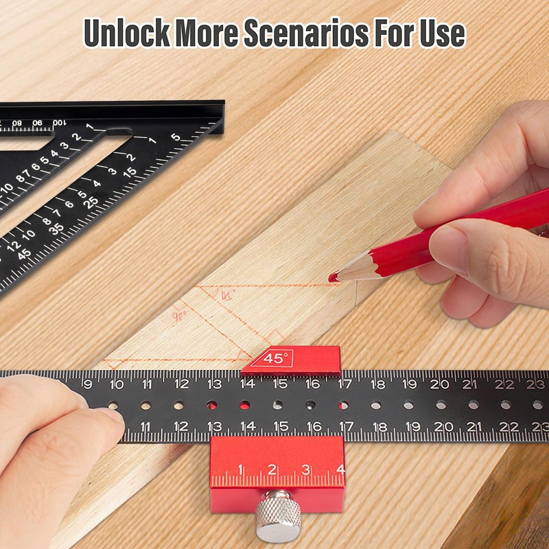 Carpenter's Square Set, 180 mm Carpenter's Square and 300 mm