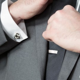 Ox and Bull Trading Co Stainless Steel White Pave Crystal Tie Clip Tie Bar Tie Clip OB – egvcryst – TB