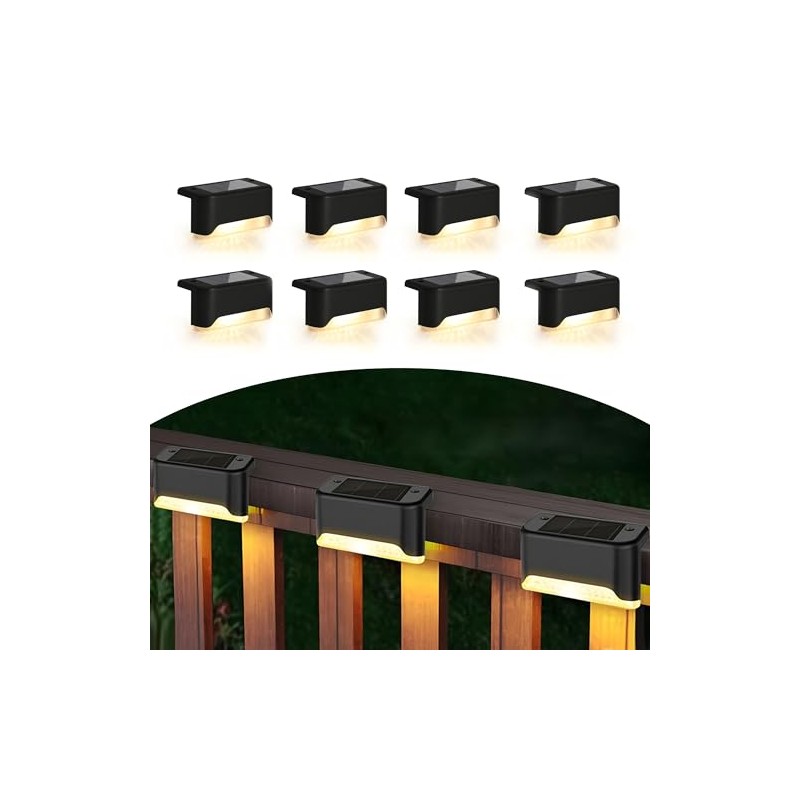 Infinite Basics 8-Pack Solar Led Deck & Step Weatherproof Lights