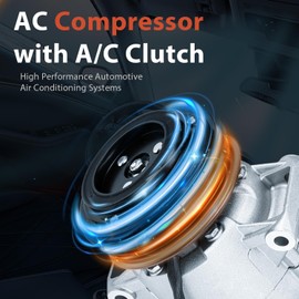 Air Conditioning AC Compressor with Clutch Replacement for 2006 2007 2010 for Volk-swagen Pa-ssat Air Conditioning Compressor Fit for 11237C
