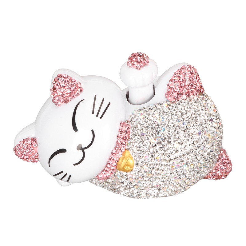 Lucky Cat Ornaments Solar Power Waving Arm Lucky Cat Statue