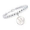 Ross-Simons Monogram Disc Charm - Italian 6mm Sterling Silver Bead