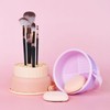 Makeup Brush Cleaning, Drying, and Storage Container 01 Brush Holder - Purple 2ea