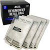 Better Boat 4 Pack Boat Dehumidifier Moisture Absorber Refill Bag for Refillable Damp Air Basement Closet Home RV and Boating Refills