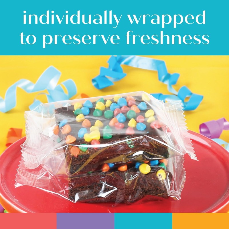 Happy Birthday To You 4 Pack Individually Wrapped Brownies