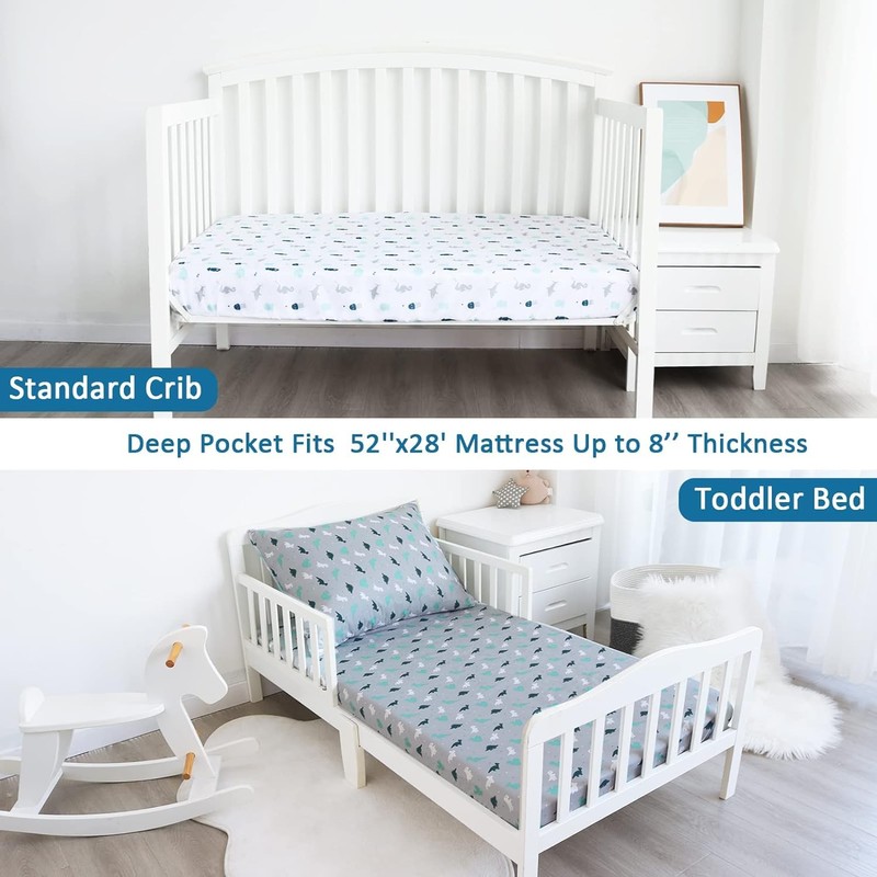 Bassinet Fitted Sheet(33" x 20"), Bassinet Sheets 2 Pack, Compatible