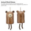 Rustic Hanging Animal Wind Chimes Resin Hand Made Natural Garden