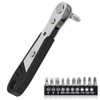 10-In-1 Angled Ratchet Screwdriver Set，90 Degree Right Angle, Angled and
