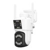 Outdoor WiFi Surveillance Camera 2 Lens Security PTZ IP Cam