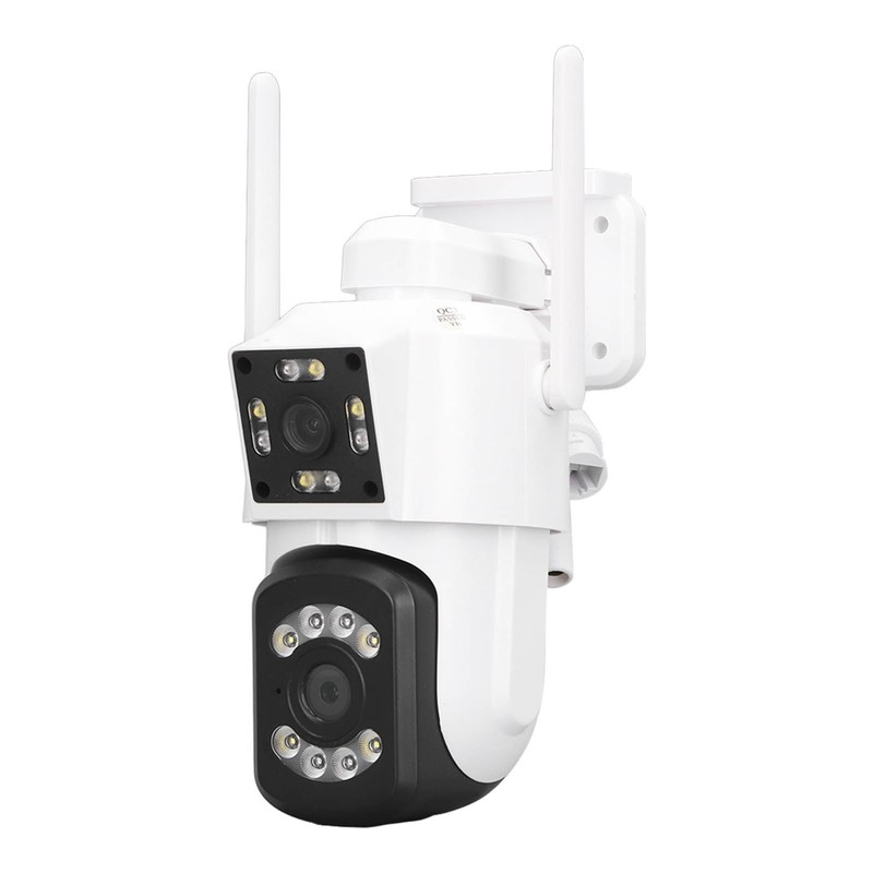 Outdoor WiFi Surveillance Camera 2 Lens Security PTZ IP Cam