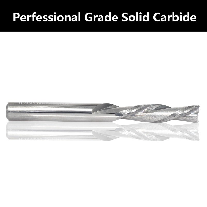 Akylin Down-Cut Spiral Router Bits 1/4 Inch Shank,2 Flute CNC