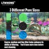 LTWHOME Fish Pond Foam Filter Sponge Set 17" X 11"