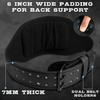 EVO Fitness 4” 6” Matte Black Weight Lifting Belt With