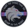 Thin Blue Line Bump in The Night Wolf Patch -