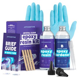Artandstone Crystal Clear Epoxy Resin Kit - 32 Oz (with Tools)