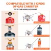 WADEO 3900W Windproof Camping Stove with Piezo Ignition & Two