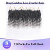 Deep Goddess Pre Looped Locs Crochet Hair(18 Inch 8 Pcs