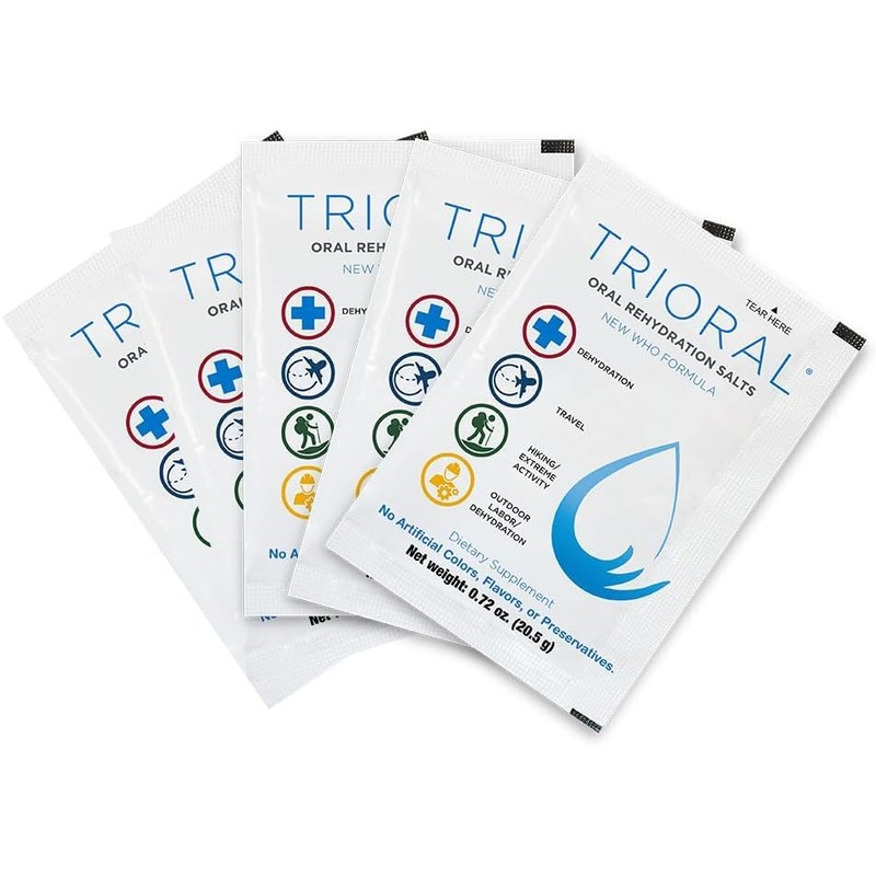 TRIORAL Hydration Electrolytes Powder (100Pack)-Rapid Rehydration Solution,Essential Hydrating Formula,Combat Dehydration