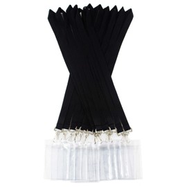 12 Pack Lanyard with Waterproof ID Card Holder, Colorful Sturdy Lanyard with Badge ID Holder for Badge Card or Cruise (12 Pack, Black)