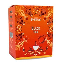 Shana Black Tea Natural Pure Arabic Indian Fresh Kenyan Teas Cup Rich Egypt Oriental Herb Egyptian Herbs No Additives Non Gmo Kosher Halal (1 Pack = 3.52 oz / 100 gm) شاى أسود ناعم شانه