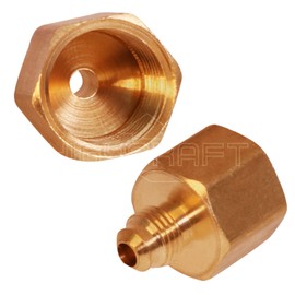 highcraft G46S-1234 Flare x Female Reducing Adapter Pipe Fitting 1/2" O.D. x 3/4" FIP Connections Brass