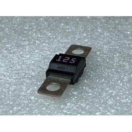 Compatible with Littelfuse MIDI Bolt-Down Fuse 125A, 498 Series, 32VDC, Time Delay, 0498125.M - Pack of 2
