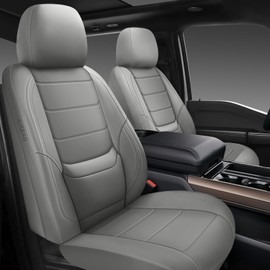 BABYBLU Car Seat Covers Full Set,Universal Leather Seat Covers for Cars,Waterproof Automotive Car Seat Covers for Most Vehicles SUV Pick-up Truck