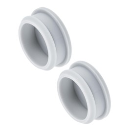 MECCANIXITY Silicone Snap in Locking Hole Plugs,Rubber Panel Seal Cover Flush Type Panel Round for Kitchen Rubber Bulkheads Waterproof Sealing Plugs 38.6mm/1.5 Inch Diameter Grey,Pack of 2